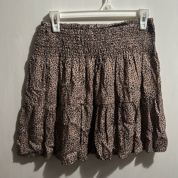 Brown cheetah pattern skirt - Picture 1 of 3
